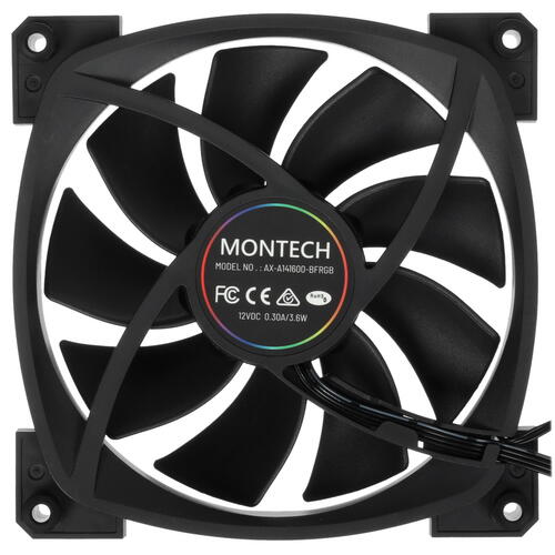 Купить Вентилятор Montech AX 140 PWM  черный  5433917. Характеристики, отзывы и цены в Донецке