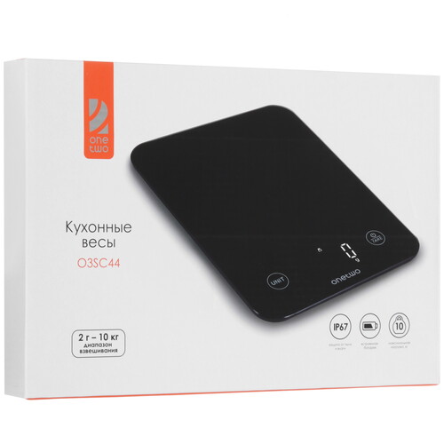 Купить Кухонные весы OneTwo O3SC44 черный  9158778. Характеристики, отзывы и цены в Донецке