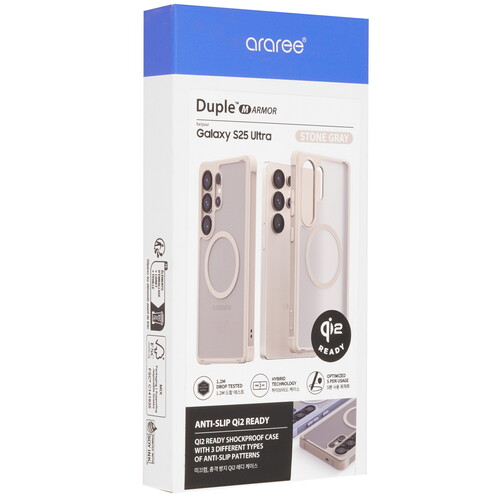 Купить Накладка  Araree Duple M Armor для Samsung Galaxy S25 Ultra серый/прозрачный  5617354. Характеристики, отзывы и цены в Донецке