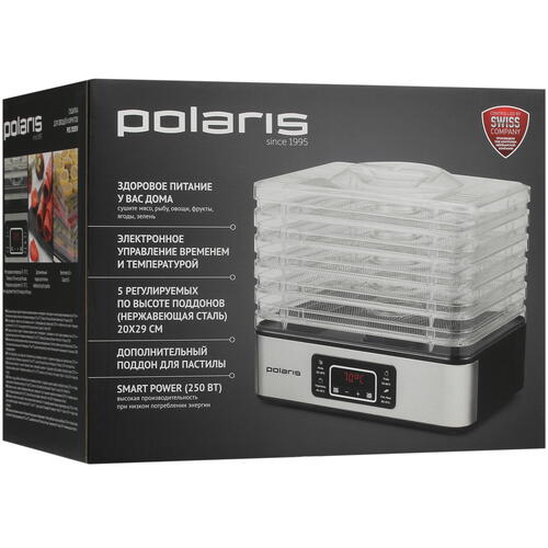 Купить Сушилка для овощей и фруктов Polaris CN PFD 2008SV серебристый  9992220. Характеристики, отзывы и цены в Донецке