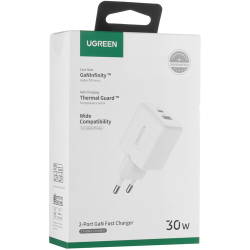 Купить Сетевое зарядное устройство Ugreen X516 белый  5626002. Характеристики, отзывы и цены в Донецке