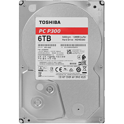 Купить 6 ТБ Жесткий диск Toshiba P300 [HDWD260UZSVA]  5051807. Характеристики, отзывы и цены в Донецке