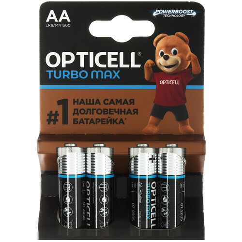 Купить Батарейка Opticell Turbo Max AA (LR6/ER14505/FR6/R6P)  5642113. Характеристики, отзывы и цены в Донецке