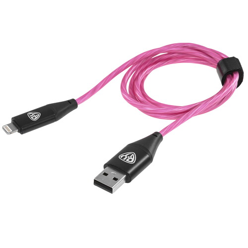 Купить Кабель круглый BY Lightning 8-pin - USB 2.0 Type-A розовый 1 м  5497286. Характеристики, отзывы и цены в Донецке
