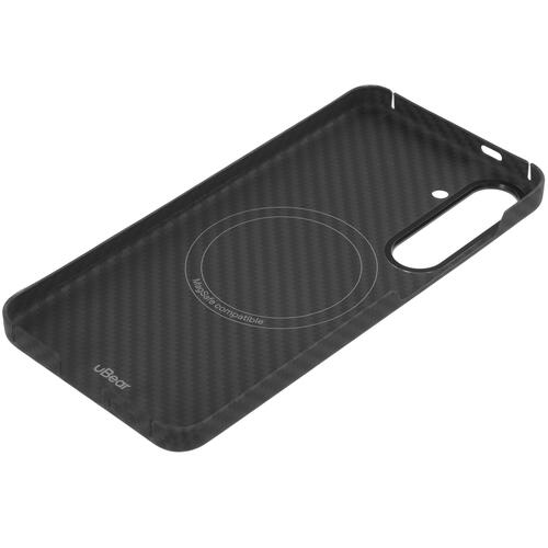 Купить Накладка  uBear Supreme Kevlar для Samsung Galaxy S24+ черный/серый  5460596. Характеристики, отзывы и цены в Донецке