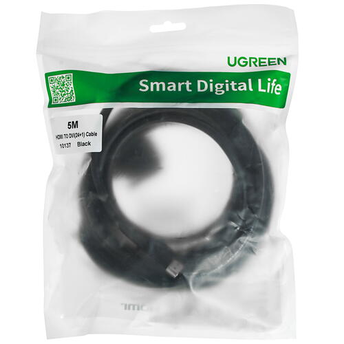 Купить Кабель  Ugreen HDMI - DVI-D, 5 м  4714339. Характеристики, отзывы и цены в Донецке