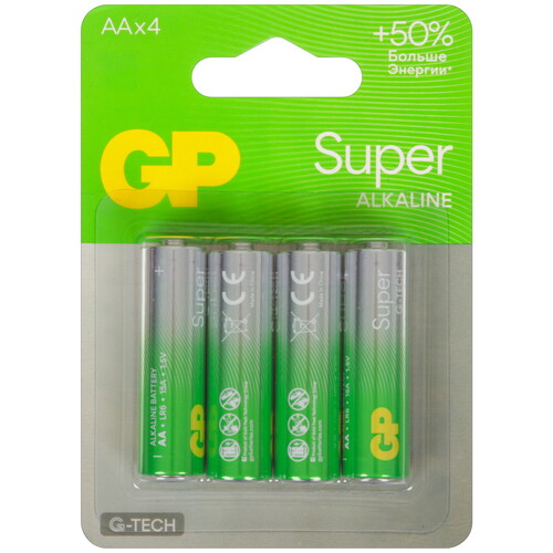 Купить Батарейка GP Super AA (LR6/ER14505/FR6/R6P)  5626854. Характеристики, отзывы и цены в Донецке