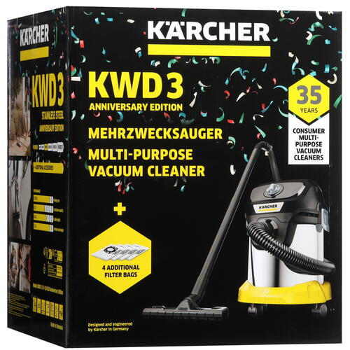 Купить Хозяйственный пылесос  Karcher KWD 3 S V-15/4/20 AE  5451394. Характеристики, отзывы и цены в Донецке