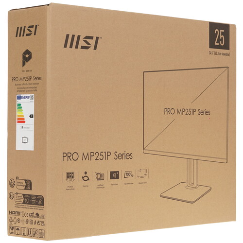 Купить 24.5" Монитор MSI PRO MP251P черный  5453103. Характеристики, отзывы и цены в Донецке