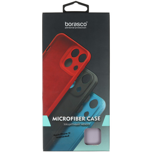 Купить Накладка  BoraSCO Microfiber Case для Apple iPhone 12 сиреневый  5601814. Характеристики, отзывы и цены в Донецке