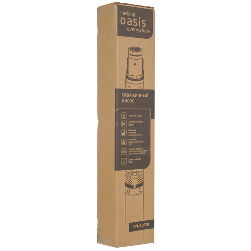 Купить Скважинный насос Oasis SN 60/39  9972795. Характеристики, отзывы и цены в Донецке