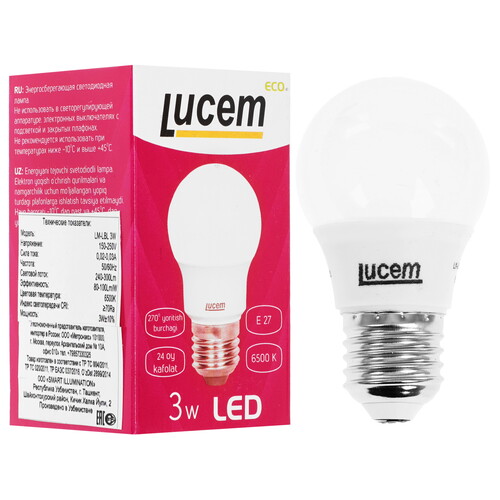 Купить Лампа светодиодная Lucem LM-LBL 3W  9162572. Характеристики, отзывы и цены в Донецке