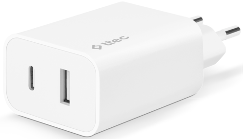 Купить Сетевое зарядное устройство TTEC SmartCharger Duo белый  9140736. Характеристики, отзывы и цены в Донецке