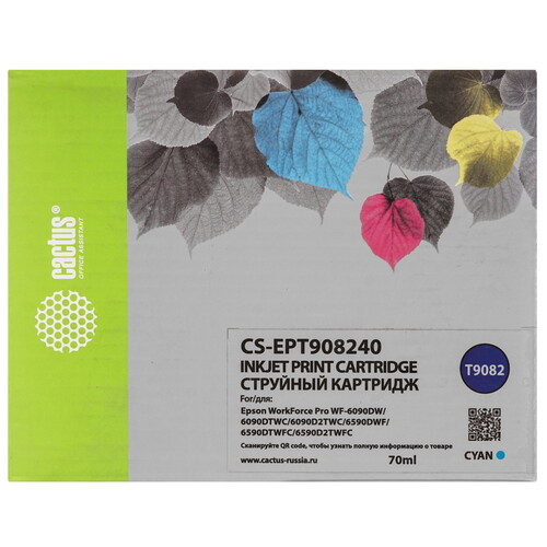 Купить Картридж Cactus CS-EPT908240 голубой  9065625. Характеристики, отзывы и цены в Донецке