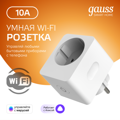 Купить Умная розетка Gauss Smart Home 5510122  5498132. Характеристики, отзывы и цены в Донецке