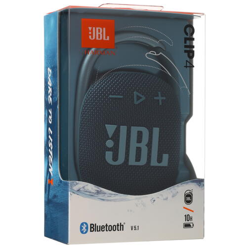 Купить Портативная колонка JBL CLIP 4, синий  5045855. Характеристики, отзывы и цены в Донецке