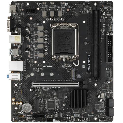 Купить Материнская плата MSI PRO B760M-E  5432699. Характеристики, отзывы и цены в Донецке