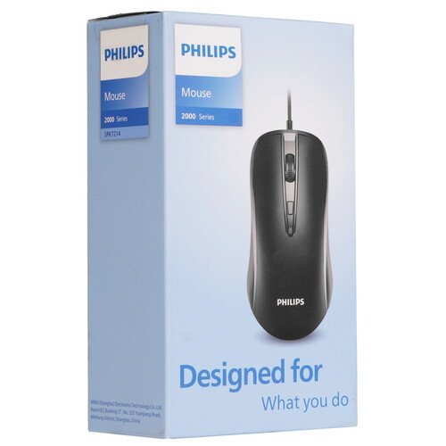 Купить Мышь проводная Philips SPK7214  черный  9251642. Характеристики, отзывы и цены в Донецке