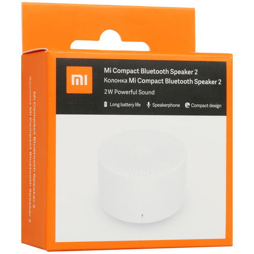 Купить Портативная колонка Mi Compact Bluetooth Speaker 2, белый  4881983. Характеристики, отзывы и цены в Донецке