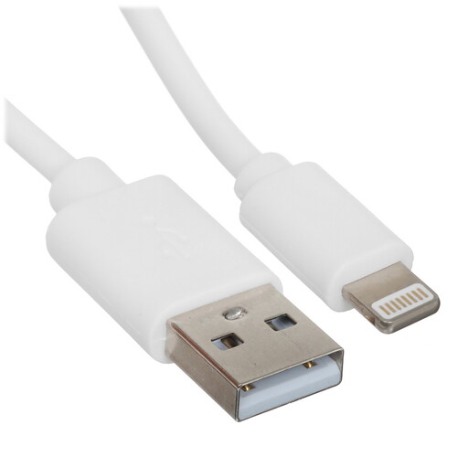 Купить Кабель круглый REXANT Lightning 8-pin - USB 2.0 Type-A белый 1 м  9131371. Характеристики, отзывы и цены в Донецке