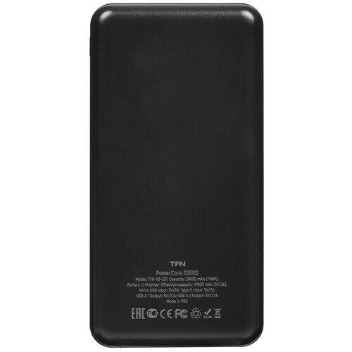Купить Портативный аккумулятор TFN Power Core черный  5475284. Характеристики, отзывы и цены в Донецке