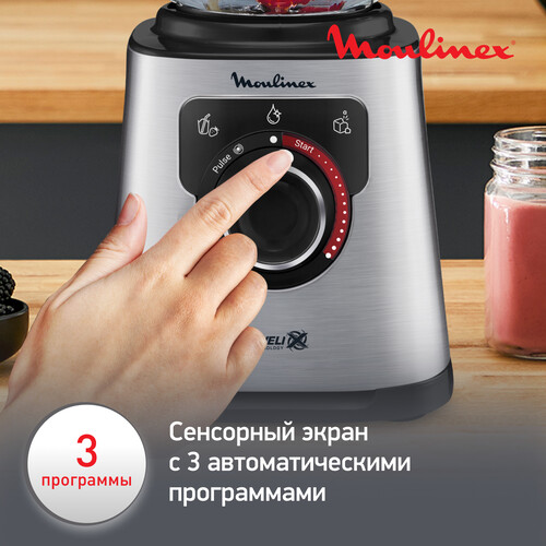 Купить Блендер стационарный Moulinex LM871D10 серебристый  5625771. Характеристики, отзывы и цены в Донецке