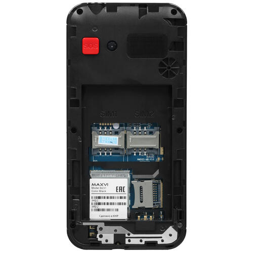 Купить Сотовый телефон Maxvi B231 черный  9936253. Характеристики, отзывы и цены в Донецке