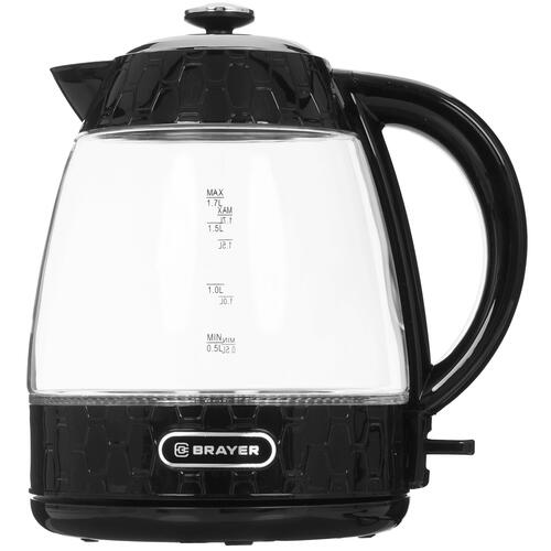 Купить Электрочайник BRAYER 1047BR черный  9905840. Характеристики, отзывы и цены в Донецке