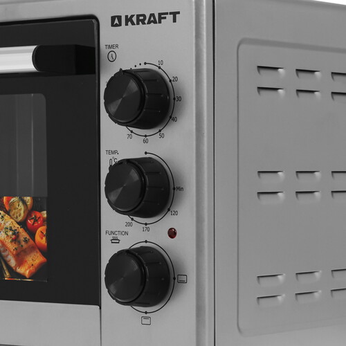 Купить Мини-печь Kraft KF-MO 270 серый  9229282. Характеристики, отзывы и цены в Донецке