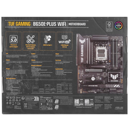 Купить Материнская плата ASUS TUF GAMING B650E-PLUS WIFI  5625201. Характеристики, отзывы и цены в Донецке