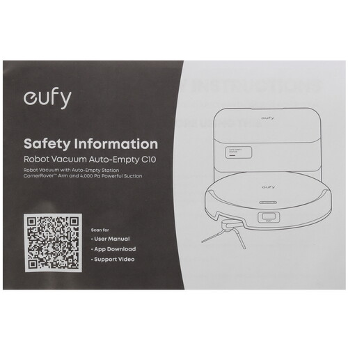 Купить Робот-пылесос Eufy C10 черный  5636989. Характеристики, отзывы и цены в Донецке