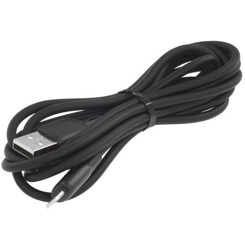 Купить Кабель круглый Borofone Lightning 8-pin - USB 2.0 Type-A черный 2 м  9238176. Характеристики, отзывы и цены в Донецке