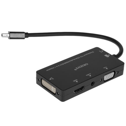 Купить Переходник однонаправленный Orient mini DisplayPort - HDMI+VGA+DVI-I+Jack 3.5, 0.2 м  5415949. Характеристики, отзывы и цены в Донецке