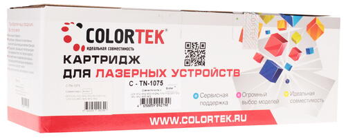 Купить Картридж лазерный Colortek TN-1075 черный  1076230. Характеристики, отзывы и цены в Донецке