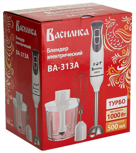 Купить Блендер погружной Василиса ВА-313A белый  9050515. Характеристики, отзывы и цены в Донецке