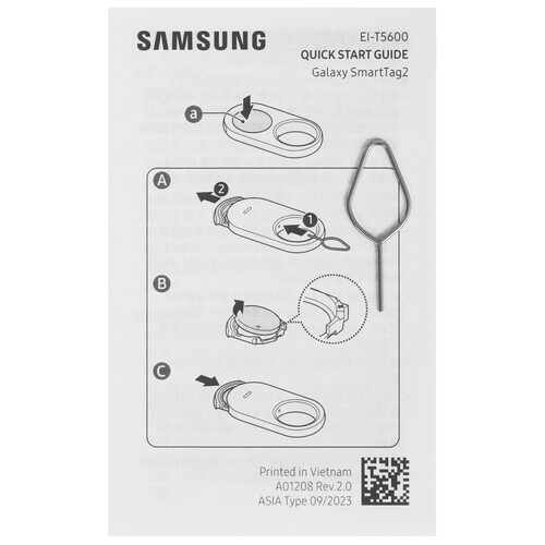 Купить Беспроводная метка Samsung Galaxy SmartTag2 белый  5470590. Характеристики, отзывы и цены в Донецке