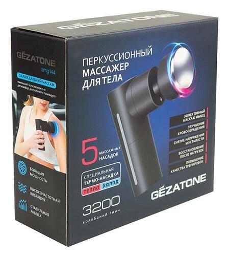 Купить Массажер компрессионный Gezatone AMG144 черный  9074107. Характеристики, отзывы и цены в Донецке