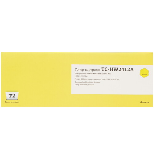 Купить Картридж лазерный T2 TC-HW2412A желтый, с чипом  9981731. Характеристики, отзывы и цены в Донецке