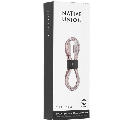 Купить Кабель   Native Union Lightning - jack 3.5 мм розовый  5466066. Характеристики, отзывы и цены в Донецке