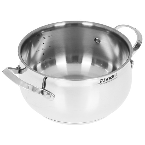 Купить Кастрюля Rondell Calypso RDS-1671 3.8 л 20 см серебристый  9309606. Характеристики, отзывы и цены в Донецке
