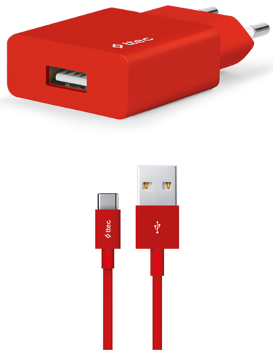 Купить Сетевое зарядное устройство TTEC SmartCharger красный  9140744. Характеристики, отзывы и цены в Донецке
