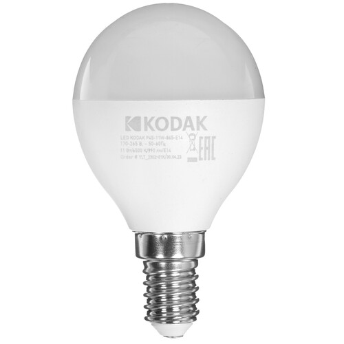 Купить Комплект светодиодных ламп Kodak P45-11W-865-E14  9305925. Характеристики, отзывы и цены в Донецке