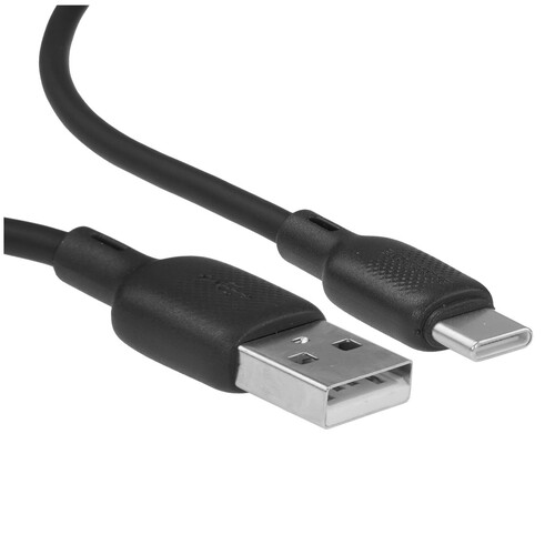 Купить Кабель круглый Borofone USB Type-C - USB 2.0 Type-A черный 3 м  9238053. Характеристики, отзывы и цены в Донецке