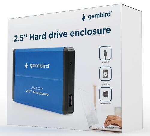 Купить 2.5" Внешний бокс Gembird EE2-U3S-2-B  5366184. Характеристики, отзывы и цены в Донецке