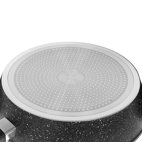 Купить Сковорода OneTwo Graphite O3FP128, 28 см серый  4796561. Характеристики, отзывы и цены в Донецке
