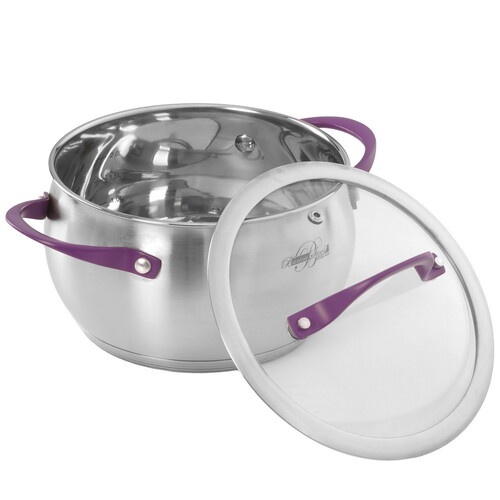 Купить Кастрюля Barton Steel 2017-18 BS 2.5 л 18 см серебристый  9151729. Характеристики, отзывы и цены в Донецке