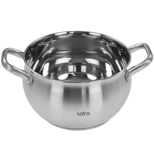 Купить Кастрюля Lara Токио LR02-264 5.4 л 22 см серебристый  9137070. Характеристики, отзывы и цены в Донецке