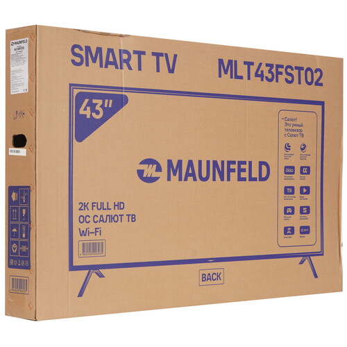 Купить 43" (109 см) Телевизор Maunfeld MLT43FST02 черный  9173251. Характеристики, отзывы и цены в Донецке