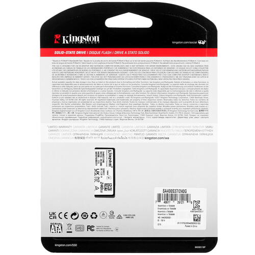 Купить 240 ГБ 2.5" SATA накопитель Kingston A400 [SA400S37/240G]  5046278. Характеристики, отзывы и цены в Донецке