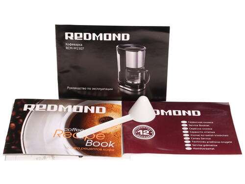 Купить Кофеварка капельная Redmond RCM-M1507 черный  1030328. Характеристики, отзывы и цены в Донецке
